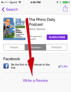 The Rhino Daily Podcast - write review